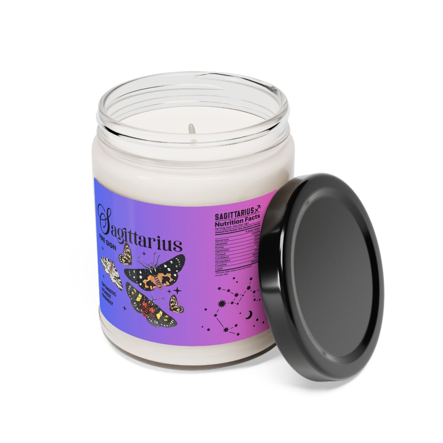 Sagittarius: Stay Confident! Scented Soy Candle, 9oz