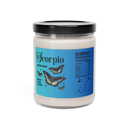 Scorpio: Honest & Loyal, Scented Soy Candle, 9oz