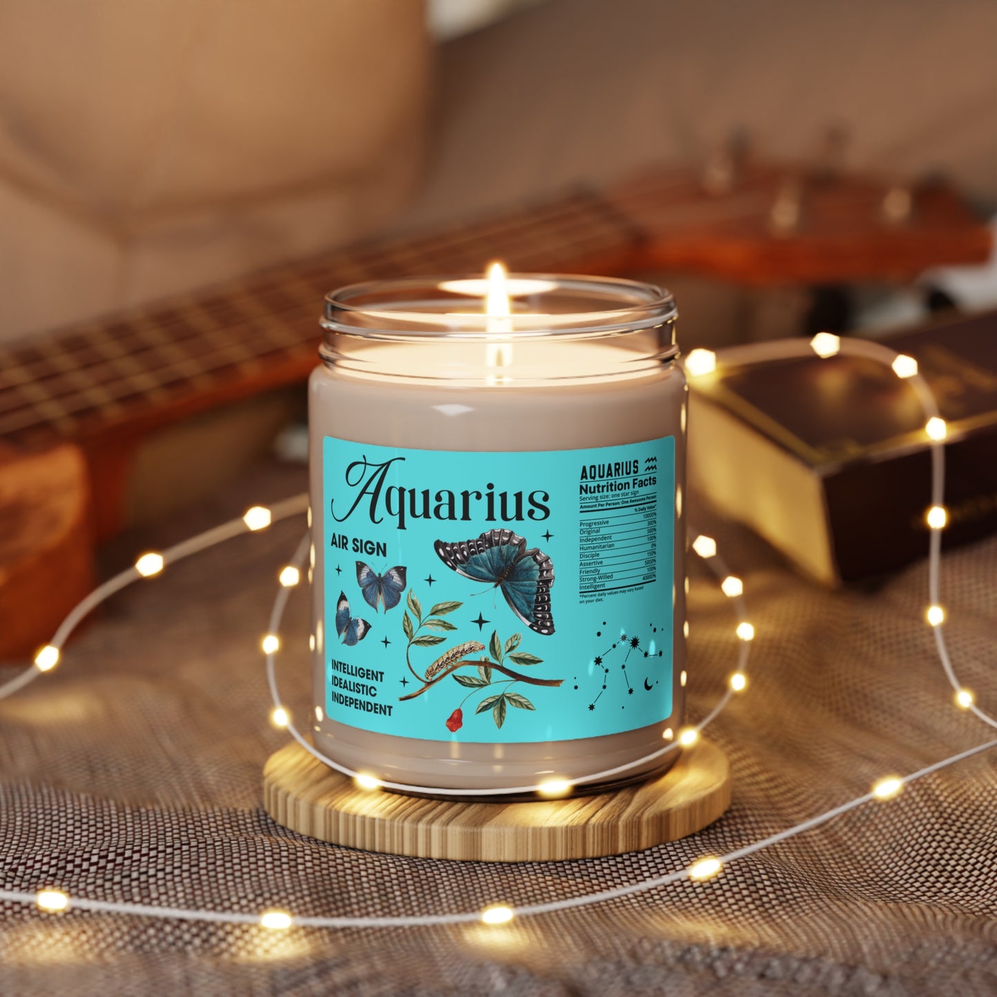 Aquarius, Be Innovative, Scented Soy Candle, 9oz