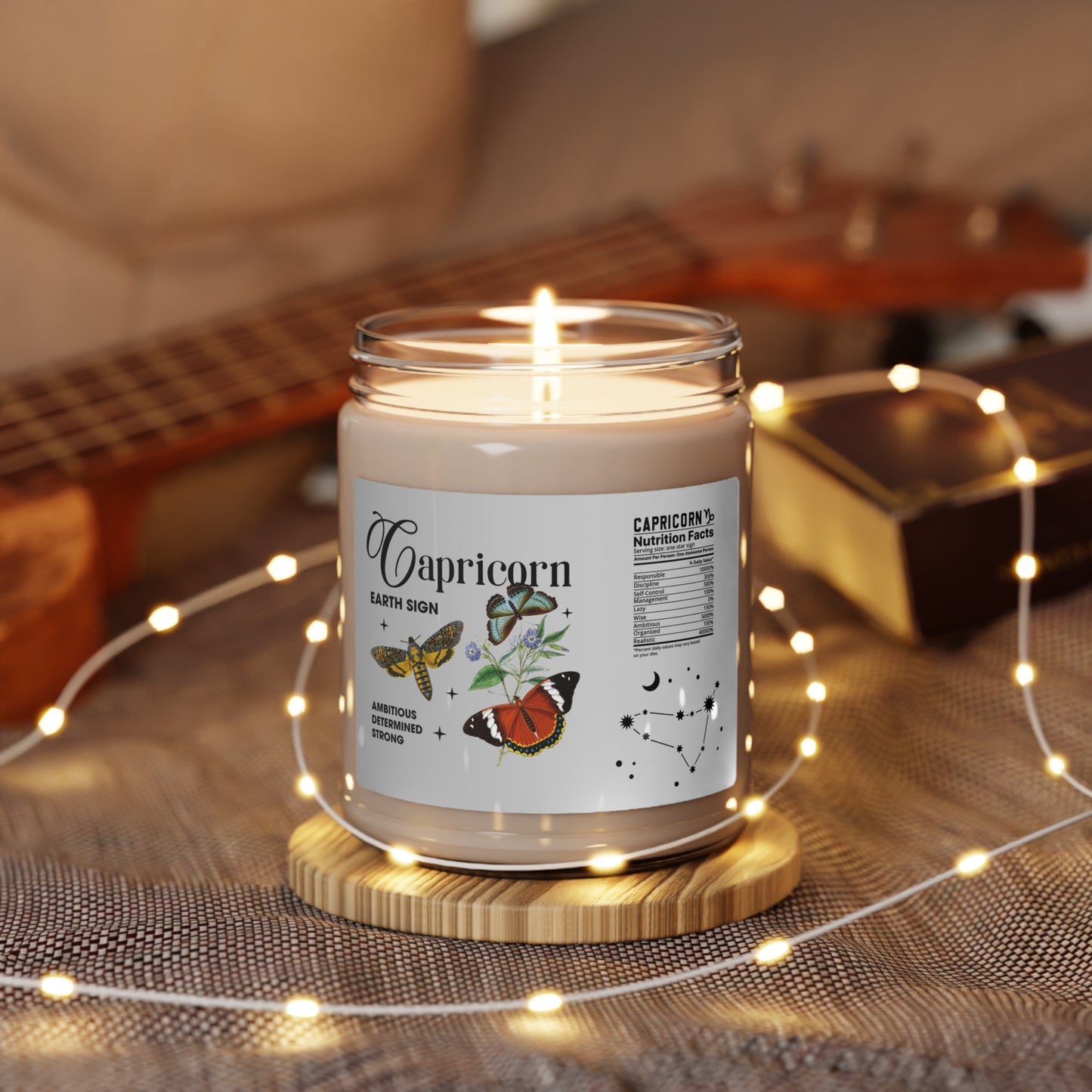 Capricorn: Stay Ambitious! Scented Soy Candle, 9oz