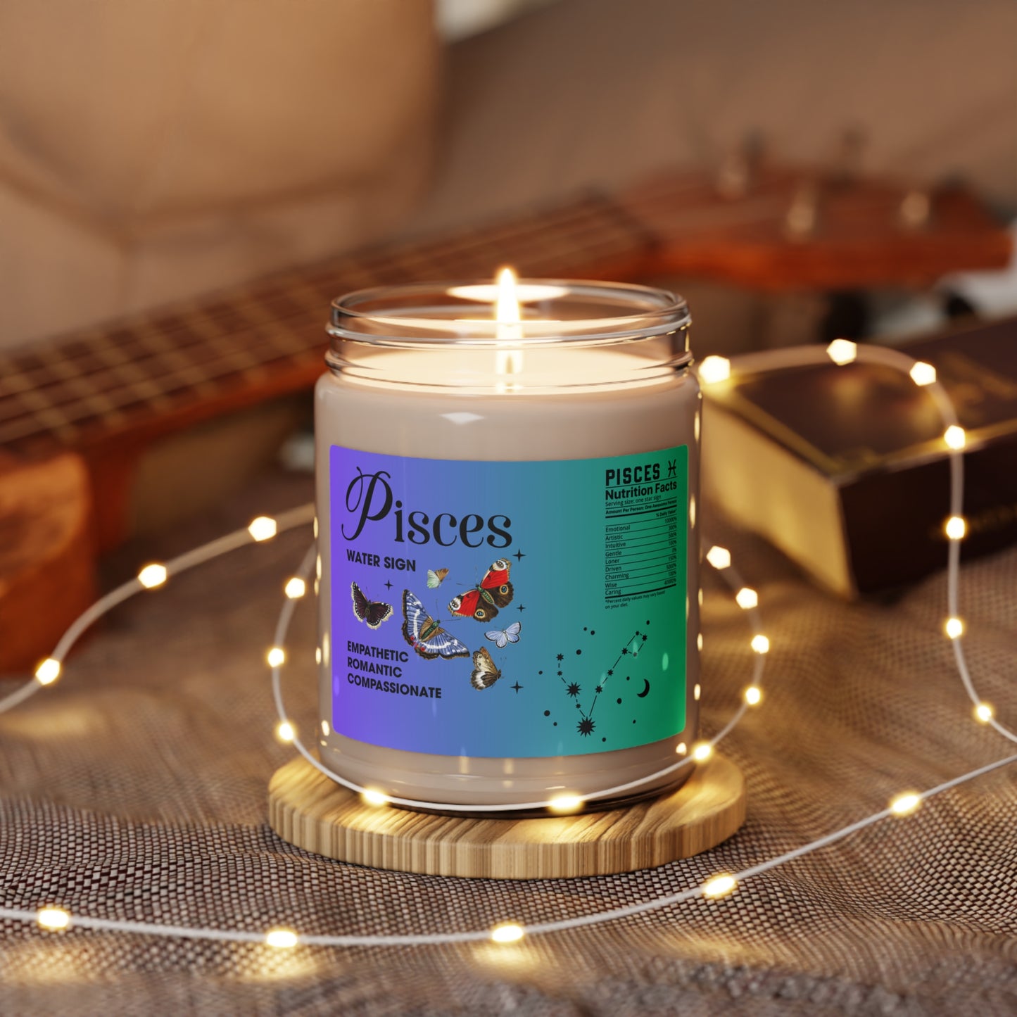 Pisces: Stay Romantic! Scented Soy Candle, 9oz