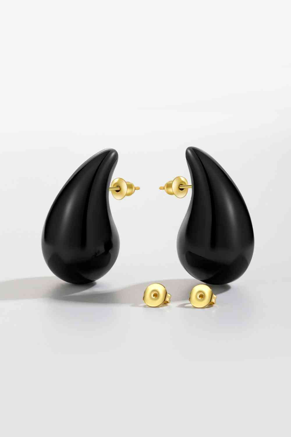 Big Size Water Drop Brass Earrings